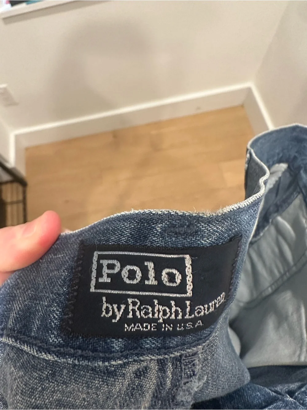 Polo Ralph Lauren Jeans Mens 38x29 Pleated USA Made Country Denim Vintage